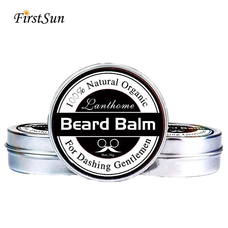 Natural Beard Balm, Beard Growth Wax.