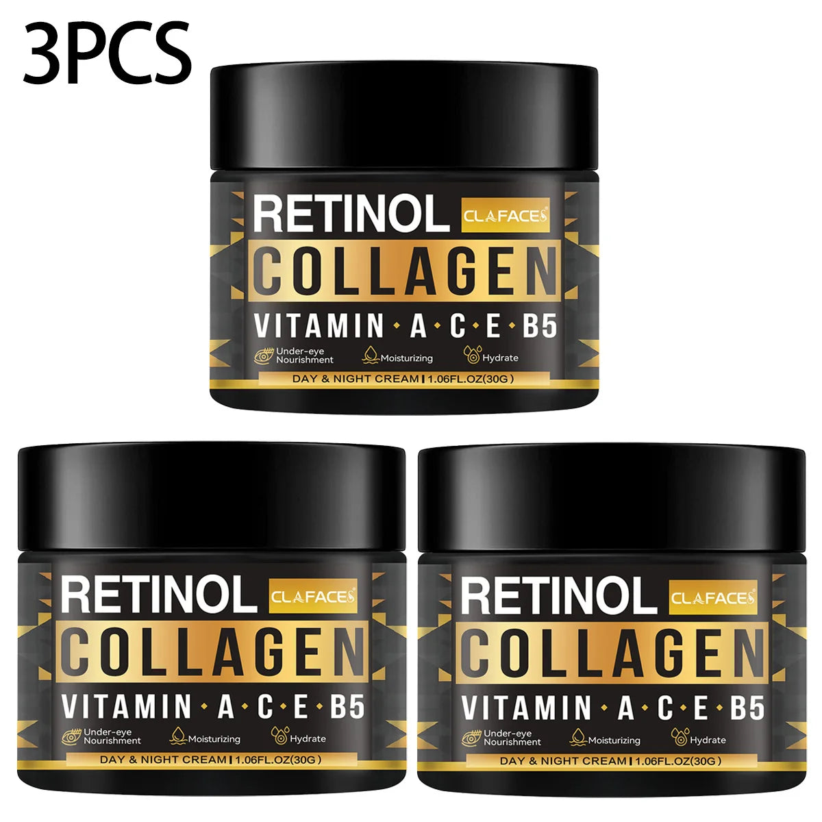 Crema Facial de colágeno y Retinol para hombres
