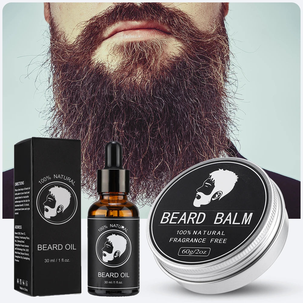 Kit de crecimiento de barba Natural para hombres