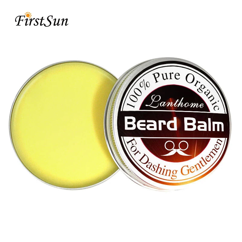Bálsamo de barba Natural, cera para el crecimiento de la barba.