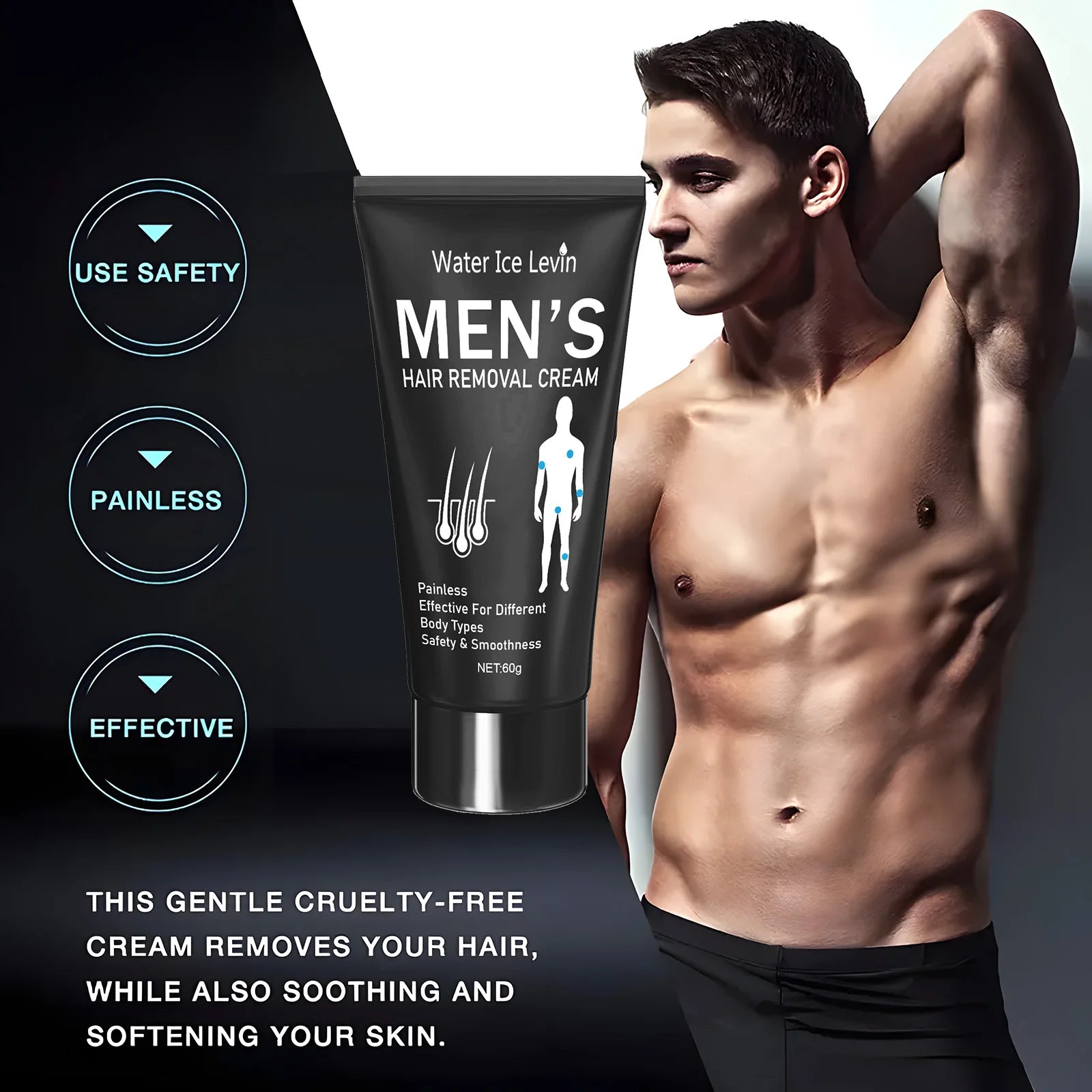 Crema depilatoria de para hombres y mujeres