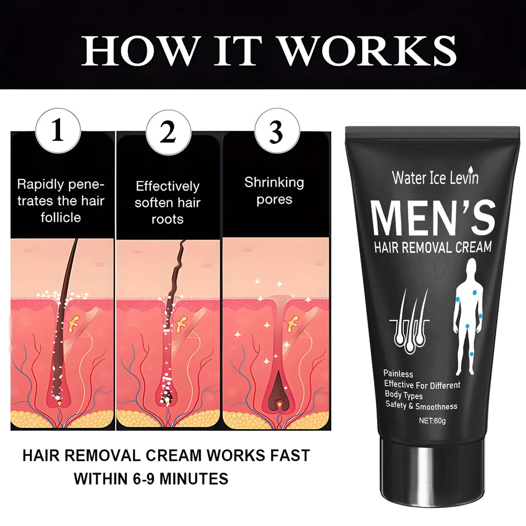 Crema depilatoria de para hombres y mujeres