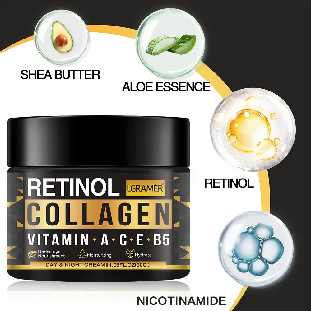 Crema Facial de colágeno y Retinol para hombres