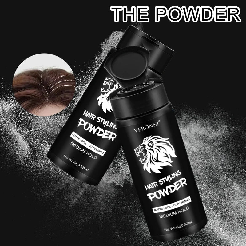 Polvo voluminizador para el cabello para hombres y mujeres