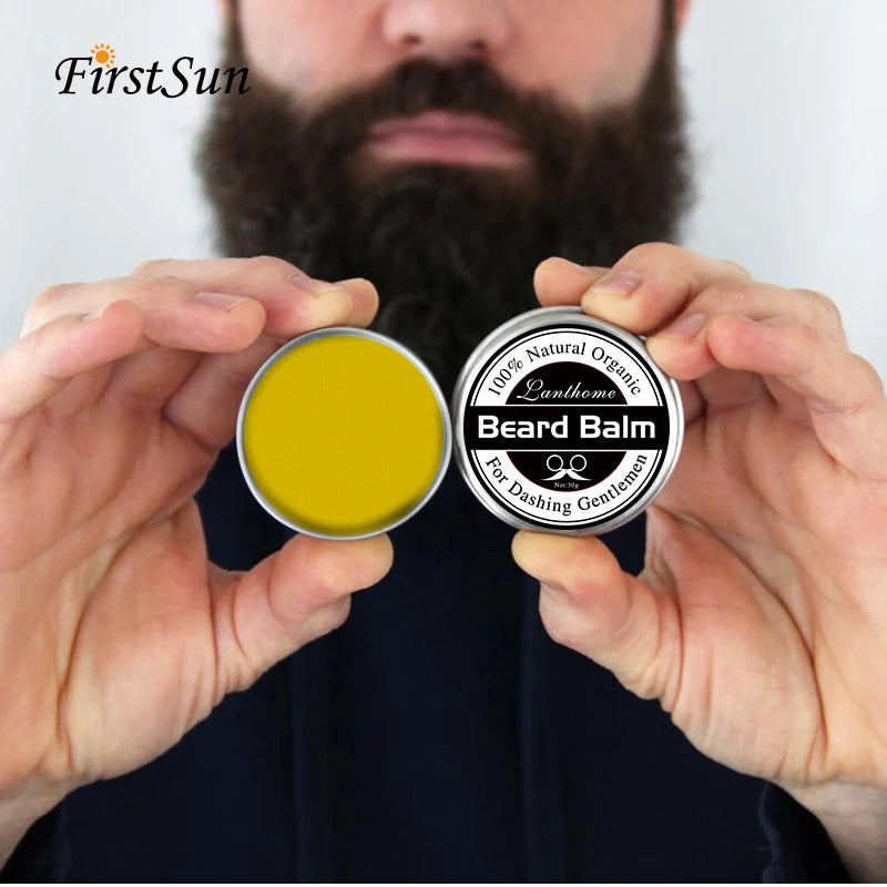 Natural Beard Balm, Beard Growth Wax.