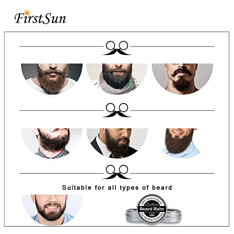 Natural Beard Balm, Beard Growth Wax.