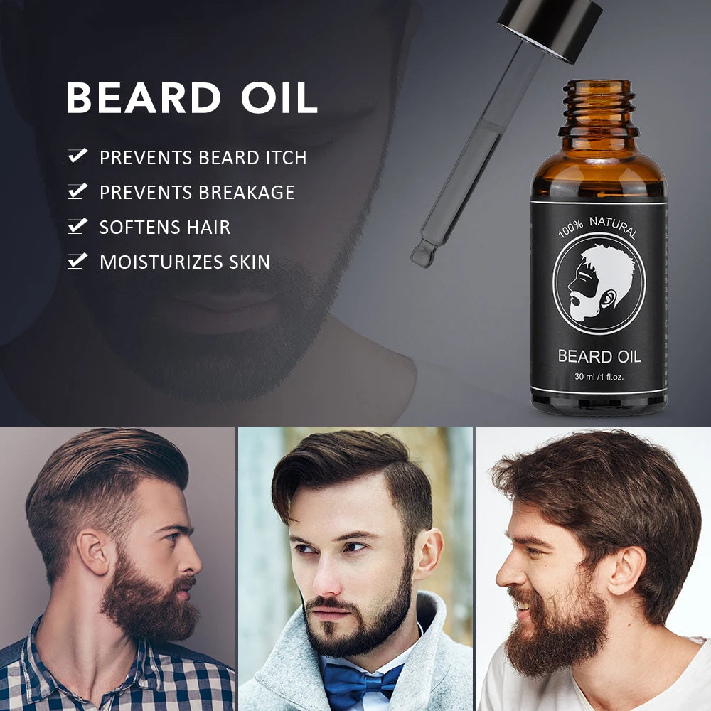 Kit de crecimiento de barba Natural para hombres