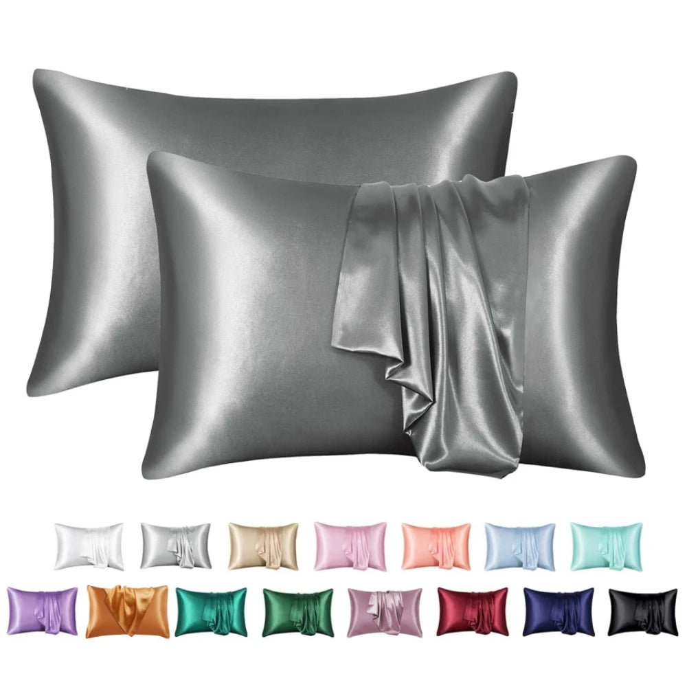 Funda de almohada de seda nórdica