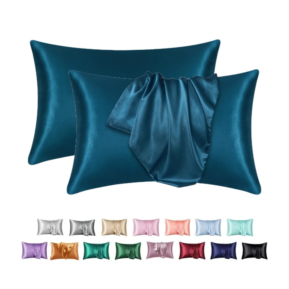 Funda de almohada de seda nórdica